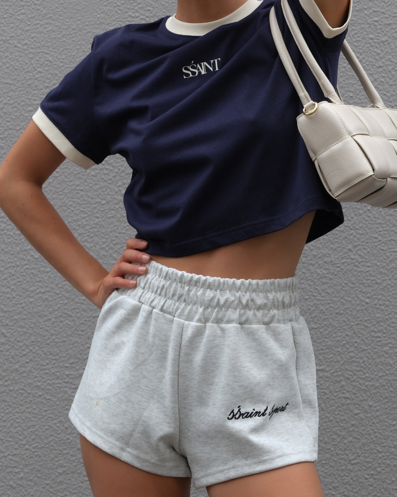 SŚAINT Sport Track Shorts Grey