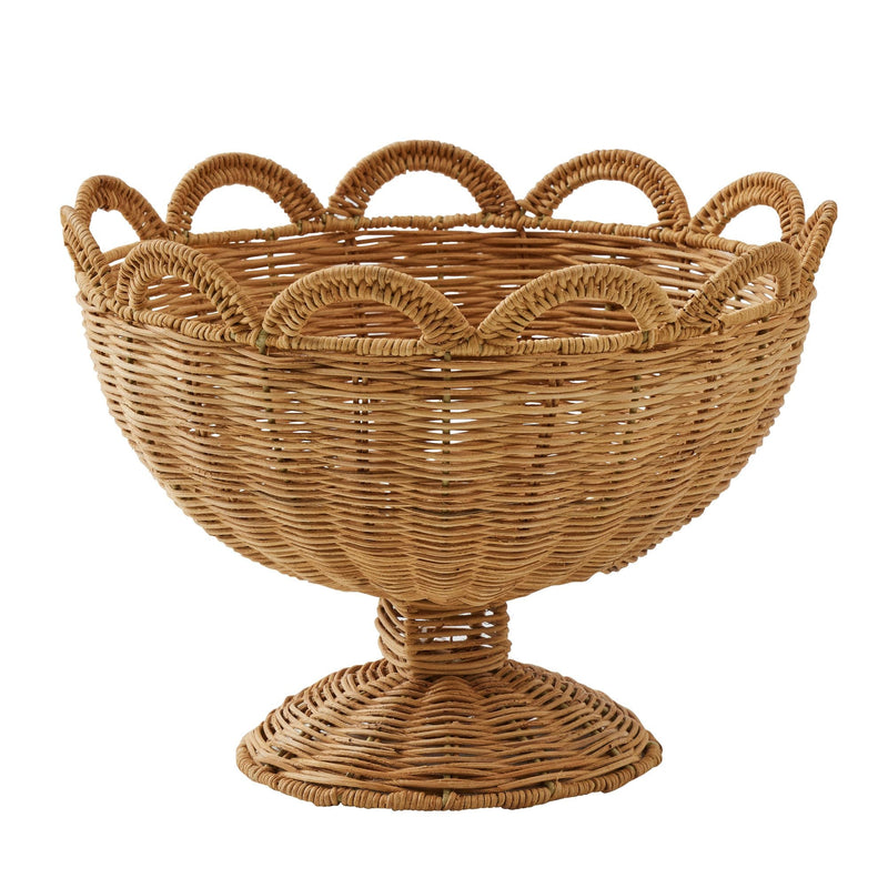 Havana Footed Bowl 37x26cm Natural