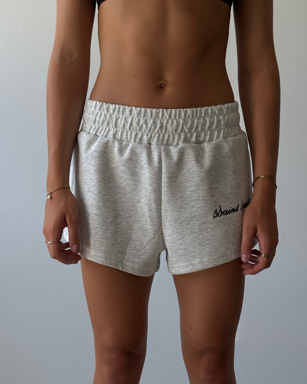SŚAINT Sport Track Shorts Grey