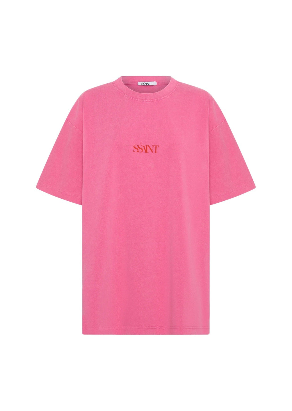 SŚAINT No Vacancy Tee - Acid Wash Pink
