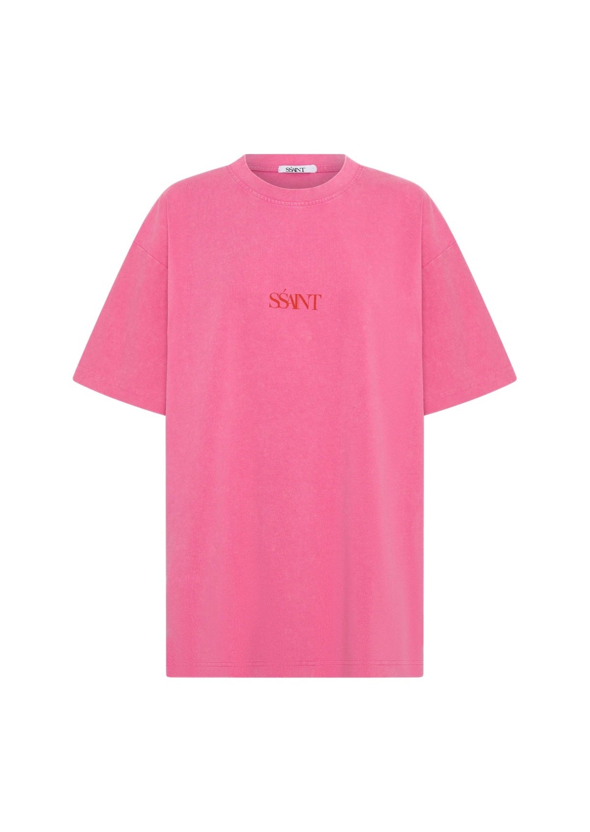 SŚAINT No Vacancy Tee - Acid Wash Pink