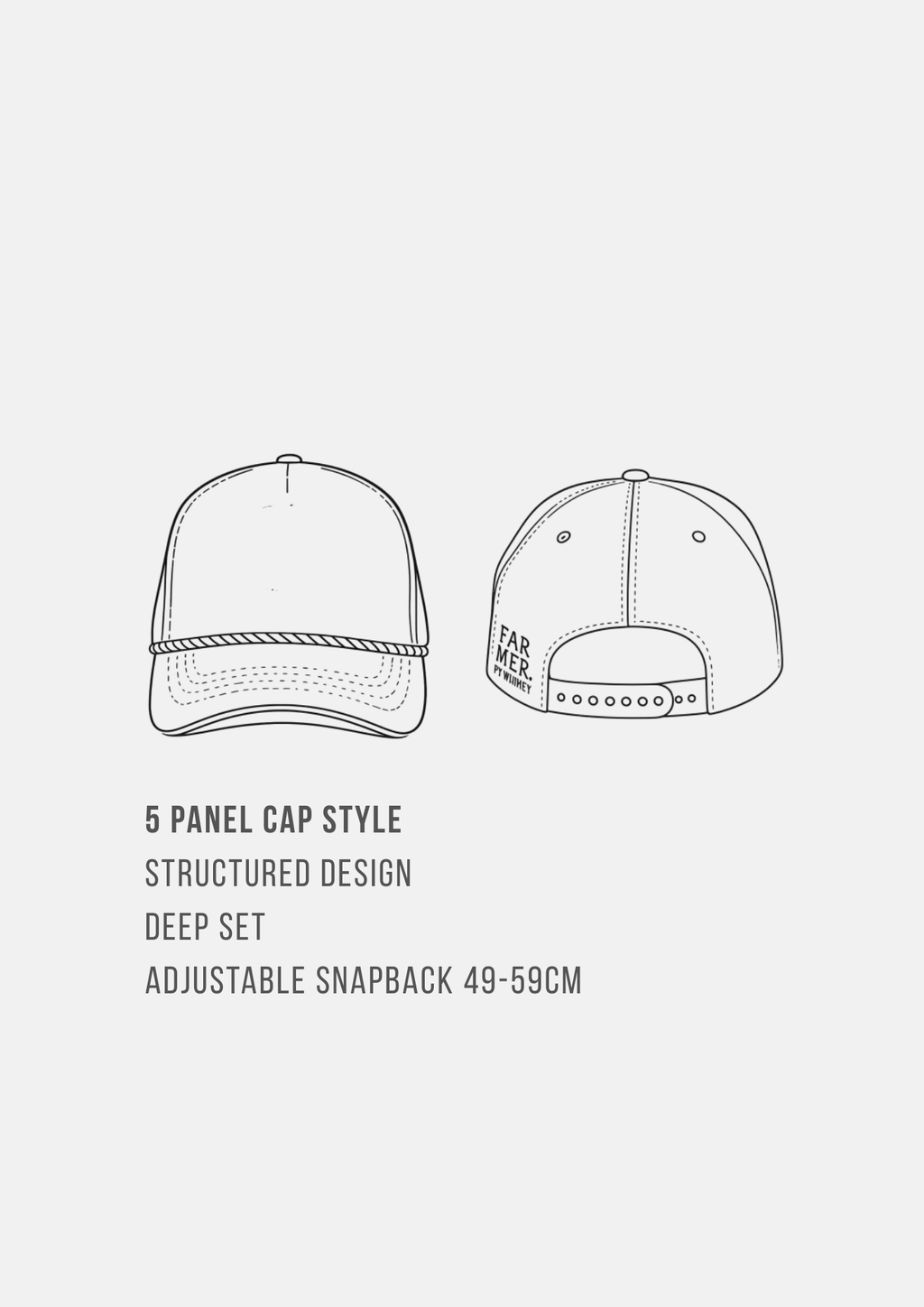 FAR MER Branded Cap - Rust