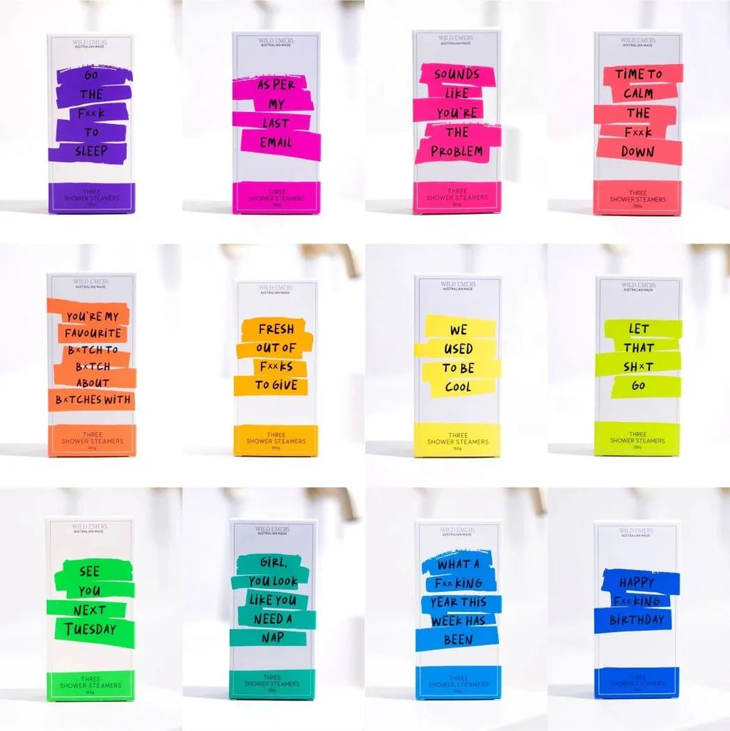 Wild Emery Cheeky Neon Shower Steamer Collection