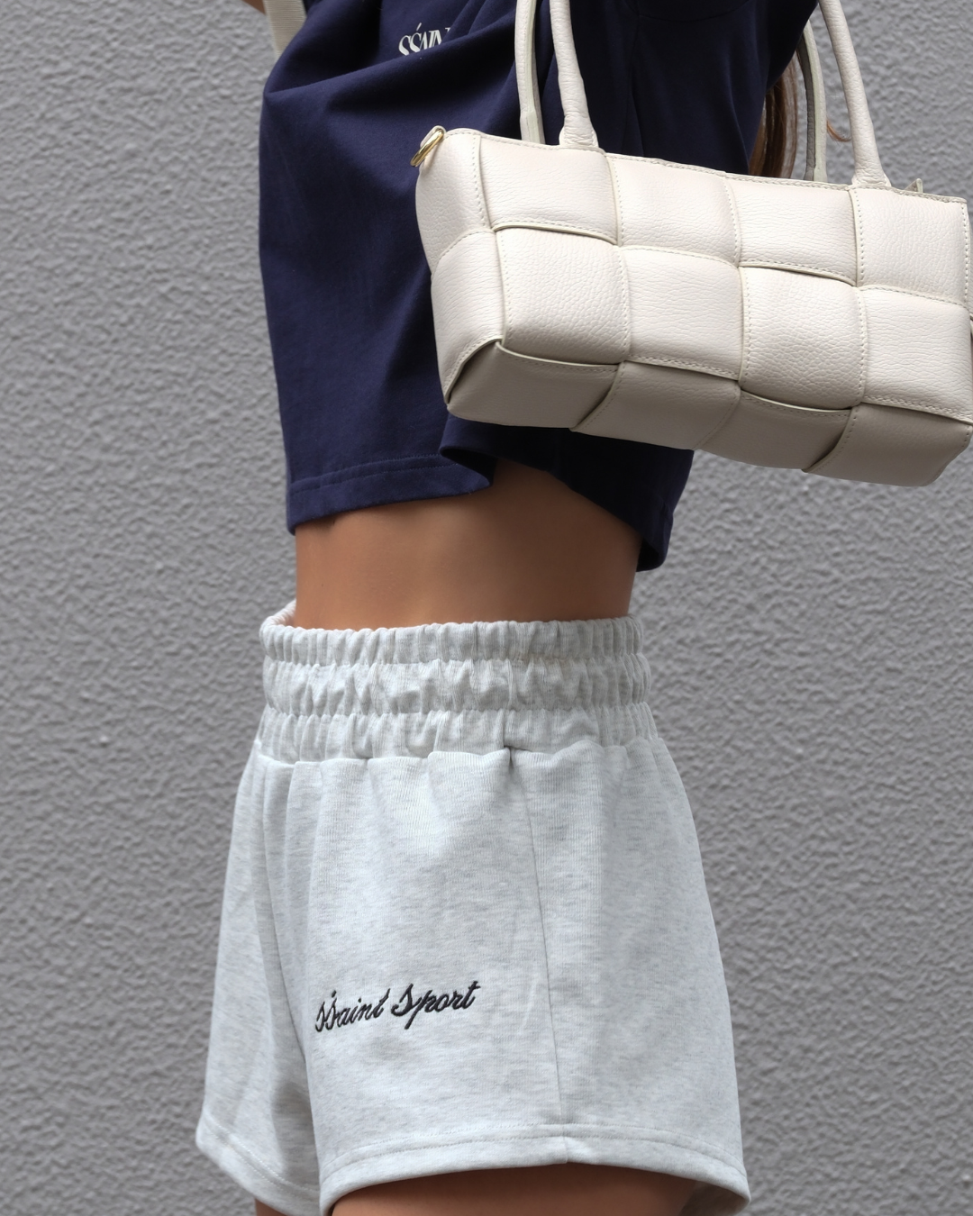 SŚAINT Sport Track Shorts Grey