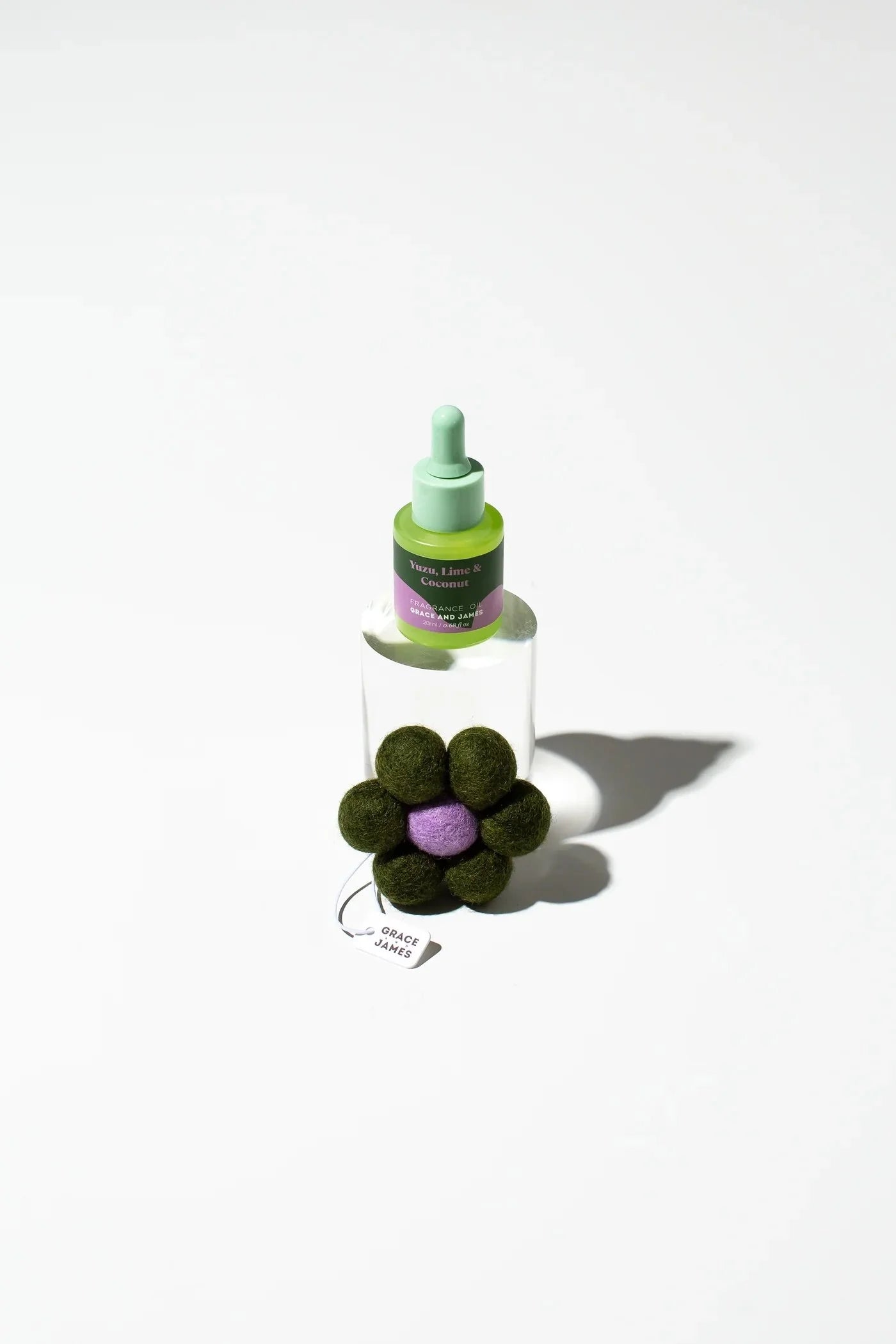 Grace and James Felt Flower Air Freshener