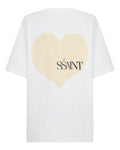 SŚAINT Heart Tee - White & Cream