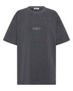 SŚAINT No Vacancy Tee - Charcoal Acid Wash