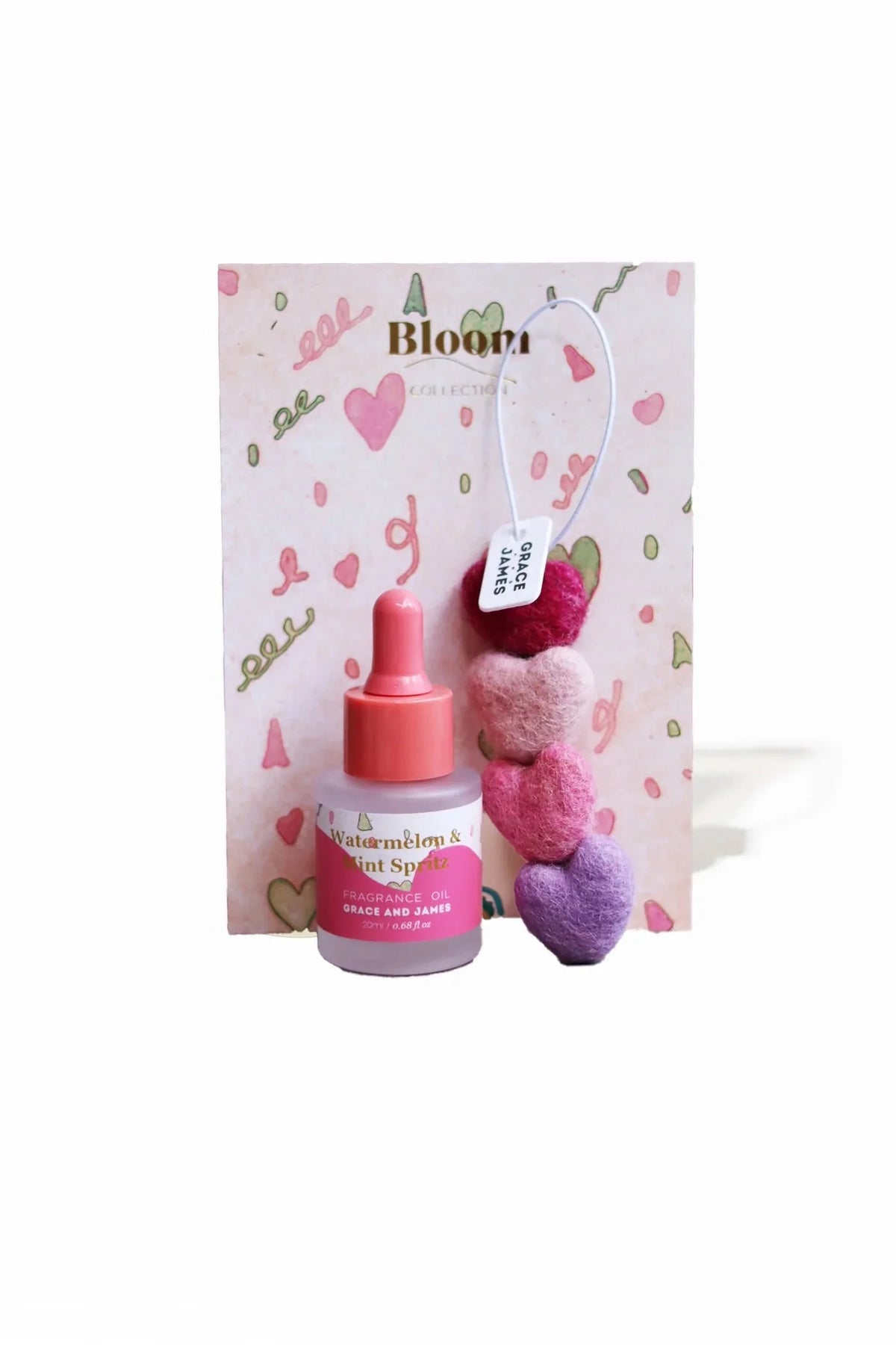Grace and James Felt Flower Air Freshener