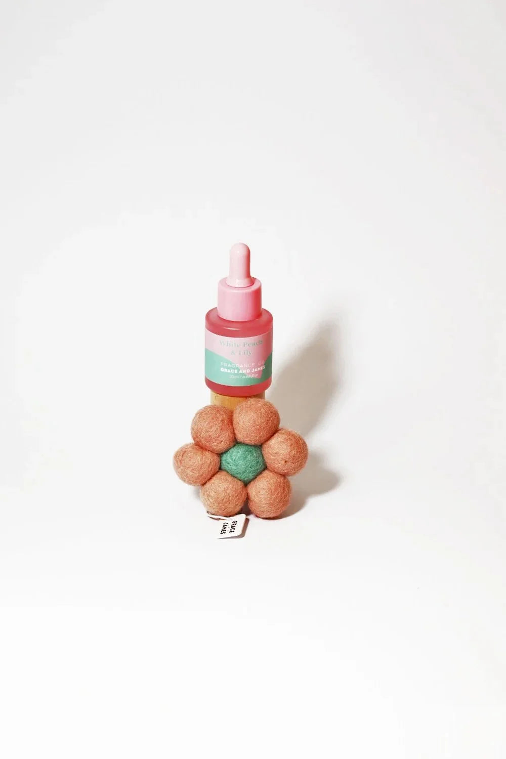 Grace and James Felt Flower Air Freshener
