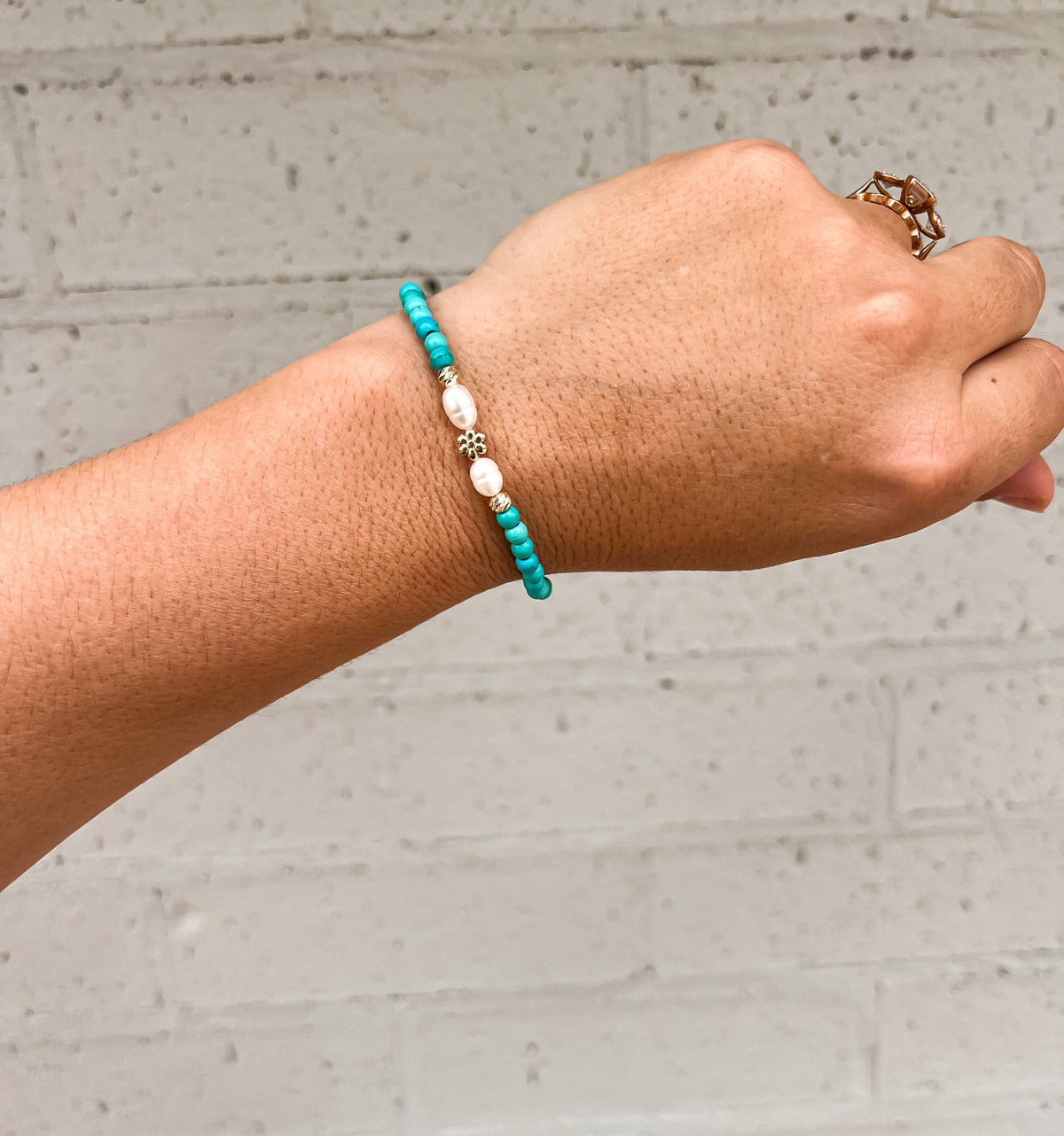 Pearl & Palms Stacker Bracelet Collection