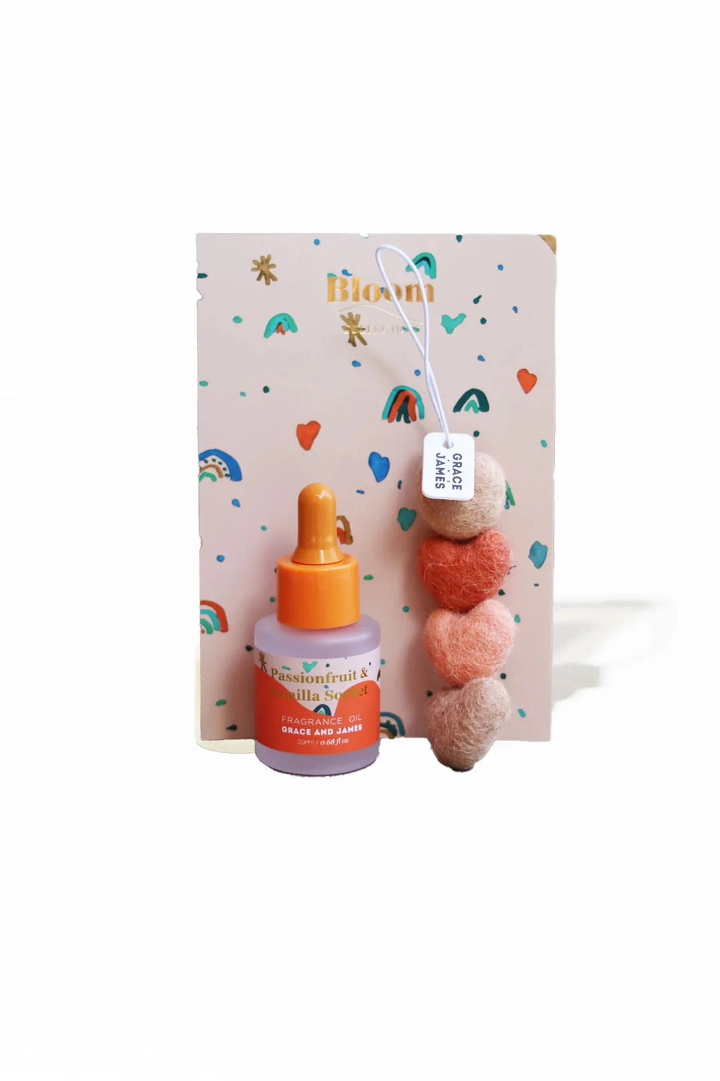 Grace and James Felt Flower Air Freshener