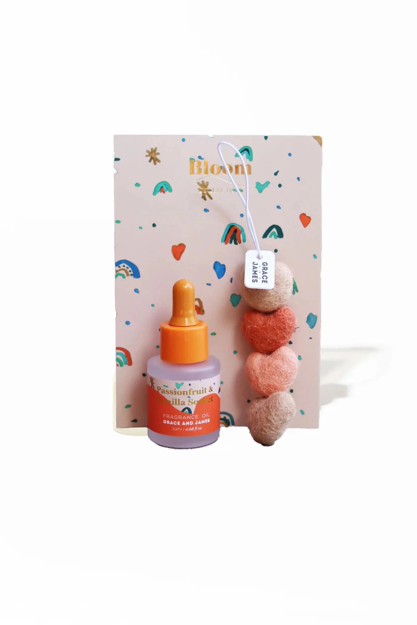 Grace and James Felt Flower Air Freshener