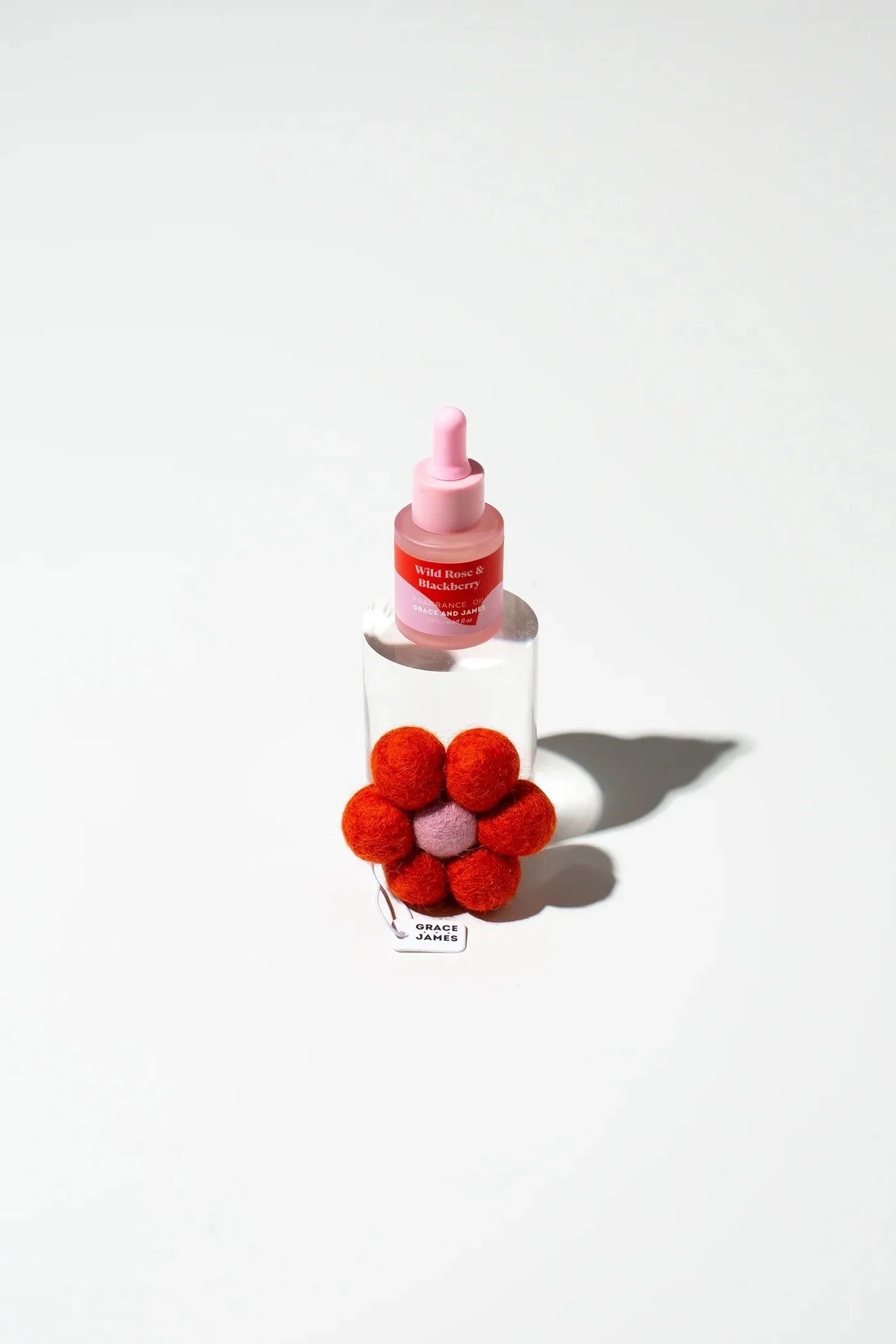 Grace and James Felt Flower Air Freshener
