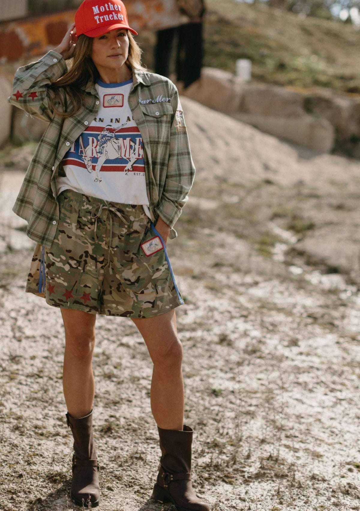 Camo Jersey Track Short