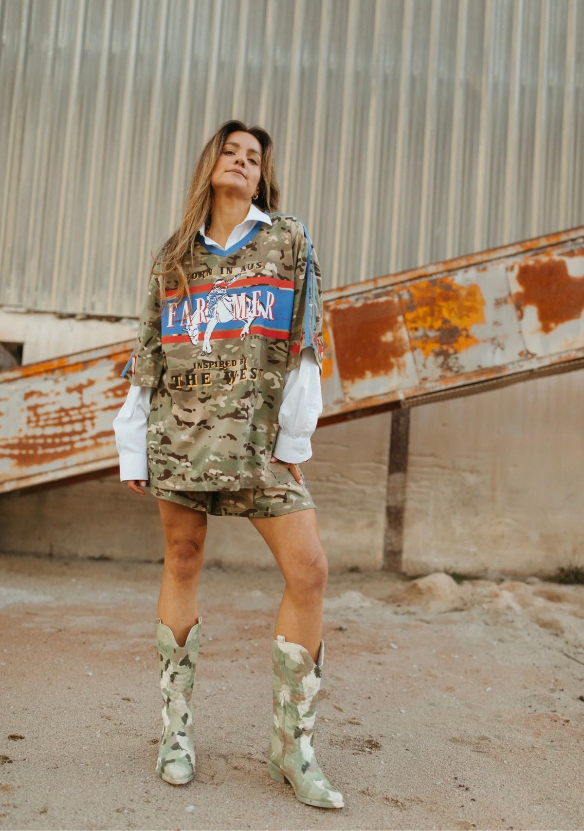 Camo Jersey Track Short