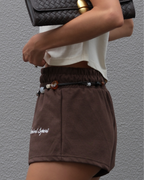 SŚAINT Sport Track Short - Brown