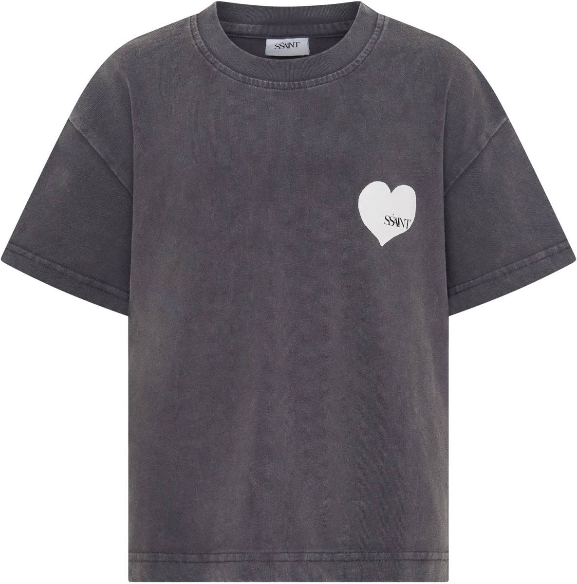 SSAINT Kids Heart Tee Charcoal