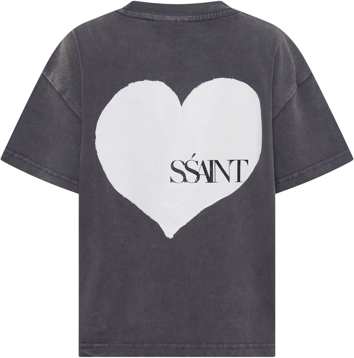 SSAINT Kids Heart Tee Charcoal