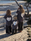 SSAINT Kids Heart Tee Charcoal