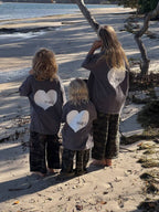 SSAINT Kids Heart Tee Charcoal
