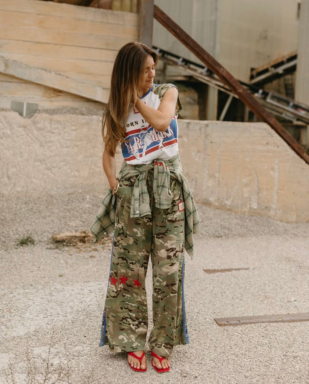 Camo Jersey Track Pant