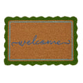 Welcome Scallop Edge Door Mat