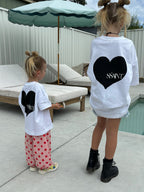 SŚAINT Kids Heart Tee - Black