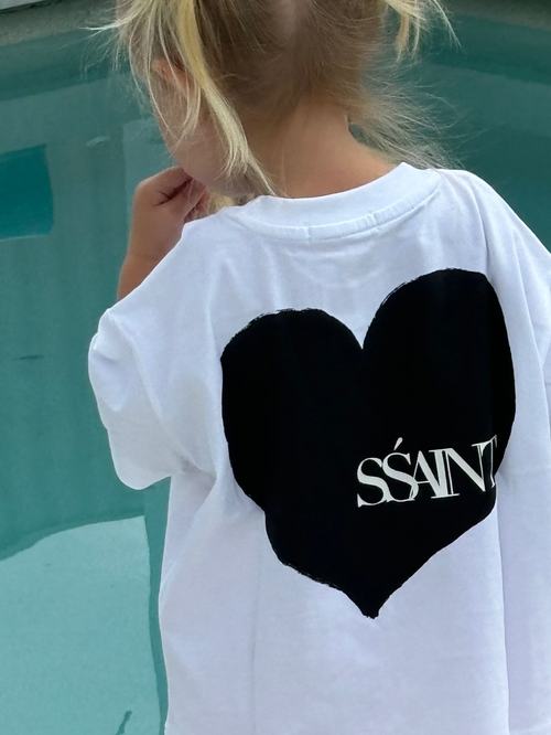 SŚAINT Kids Heart Tee - Black
