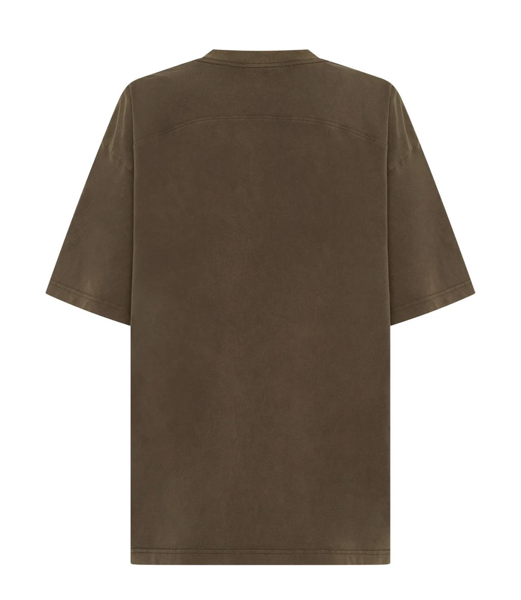 SŚAINT Boxy Tonal Panel Tee - Vintage Brown
