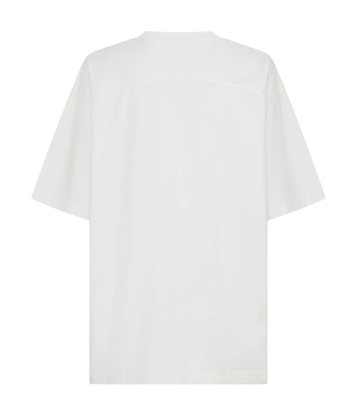 SŚAINT Boxy Tonal Panel Tee - Crisp White