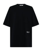 SŚAINT Boxy Tonal Panel Tee - Black