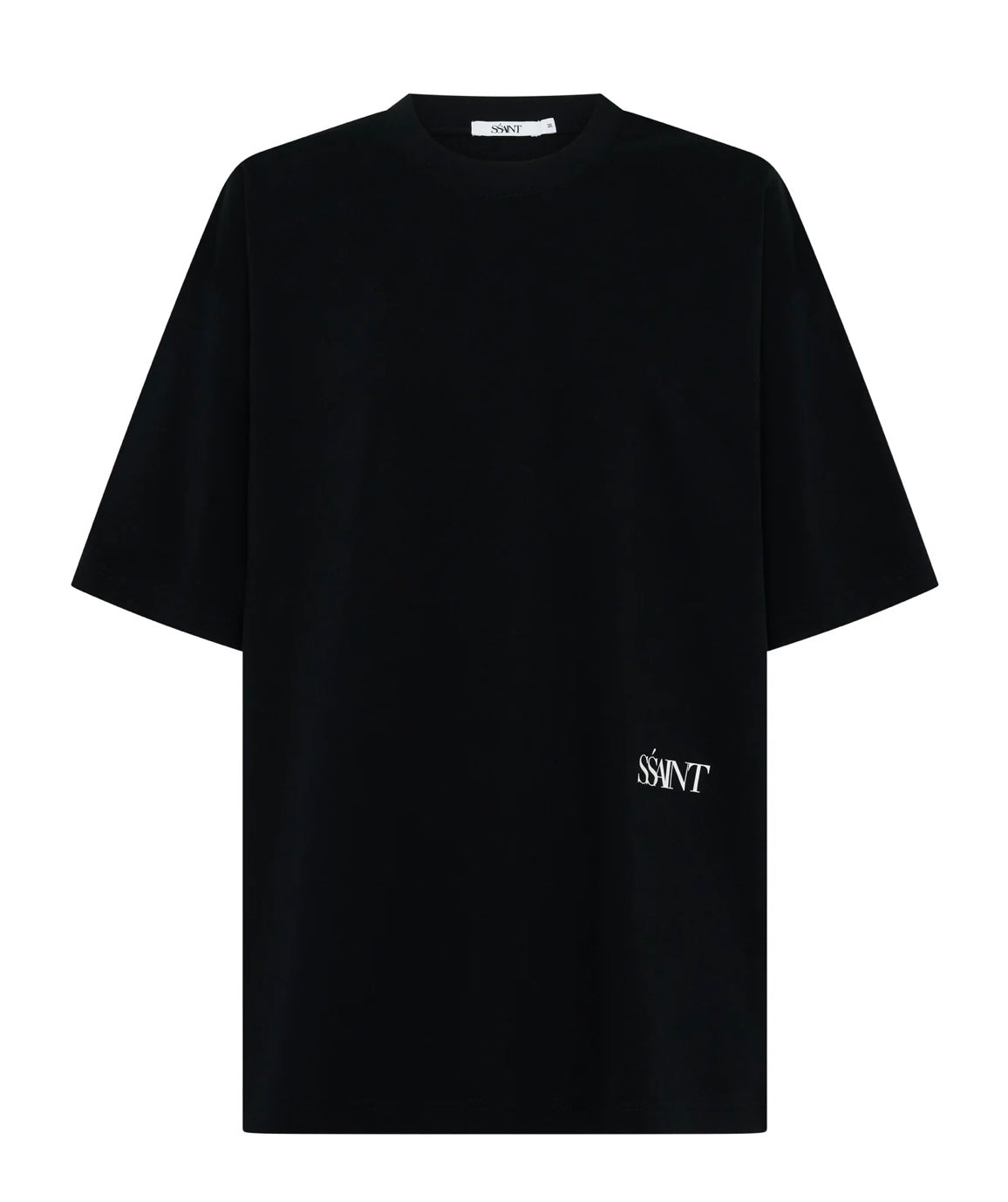 SŚAINT Boxy Tonal Panel Tee - Black