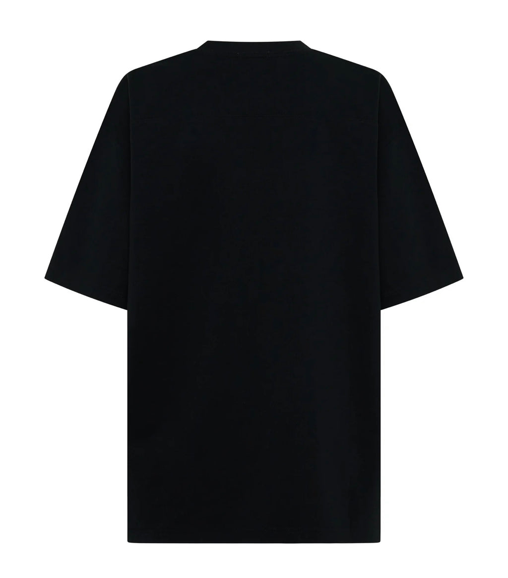SŚAINT Boxy Tonal Panel Tee - Black