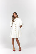 La Bohème Girls Peyton Mini Dress Denim Cloud