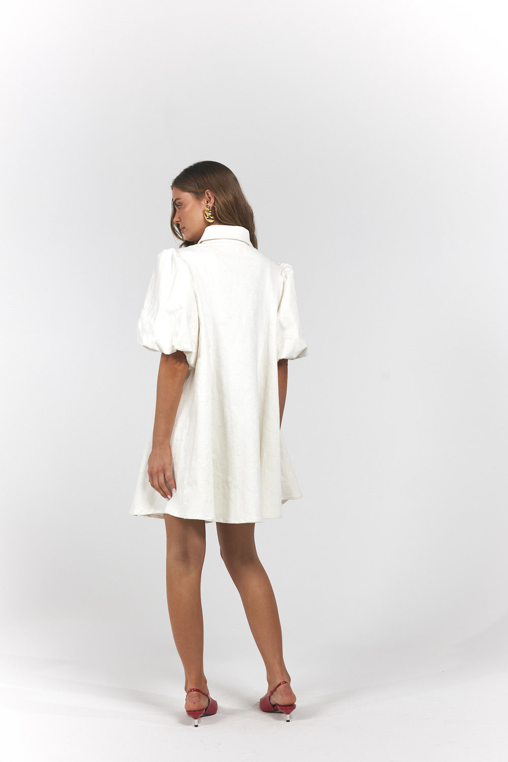 La Bohème Girls Peyton Mini Dress Denim Cloud