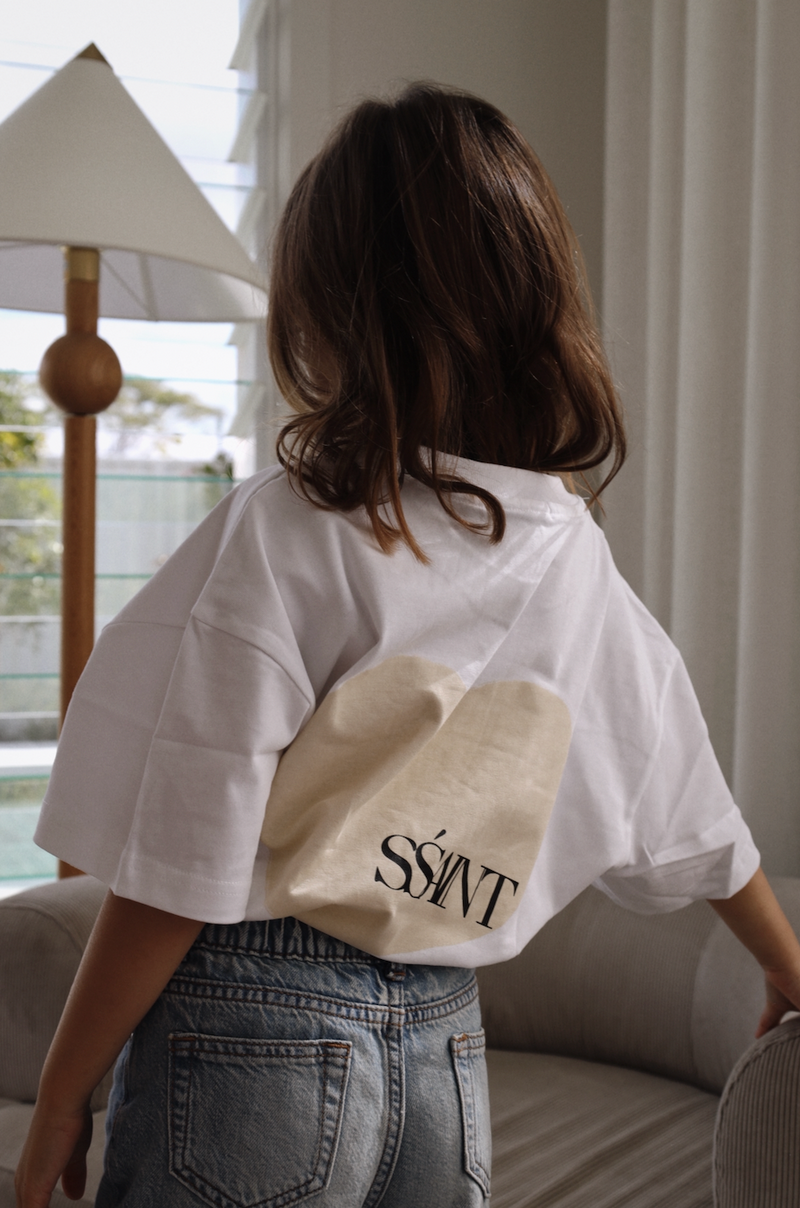 Kids Heart Tee Cream