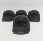 SŚAINT Logo Cap - Black Acid Wash