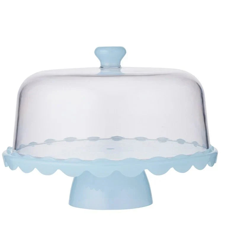 Cibo Scallop Edge Acrylic 2-in-1 Server Sky Blue 30 x 15.5cm